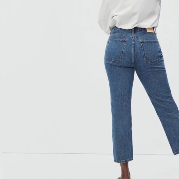 EVERLANE The Curvy Cheeky Jean Crop Denim Size 26 - Picture 1 of 8
